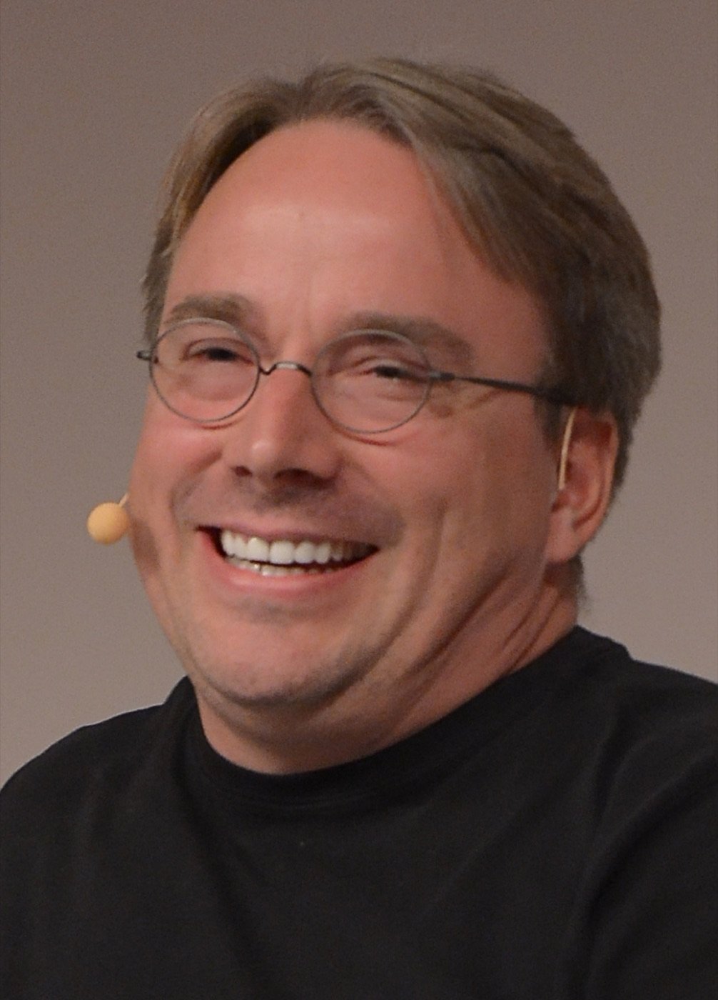 Linus Torvalds at LinuxCon Europe 2014 in Düsseldorf. Photo: Krd (crop: Von Sprat), Wikimedia Commons, CC BY-SA 4.0